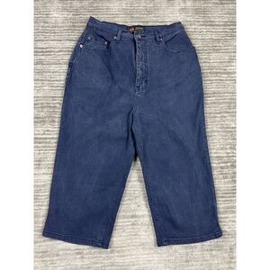 Route 66‎ Jeans Womens 13/14 Blue Denim Capri Cotton Blend Casual